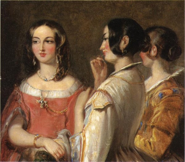 Main Product Photo of Gossip Painting by Thomas Sully