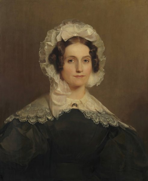 Mary Stout, wife of Richard Stout  by Thomas Sully - Hand-Painted Oil Painting Reproduction