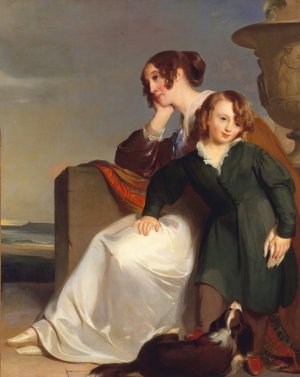 Mother and Son by Thomas Sully Oil Painting