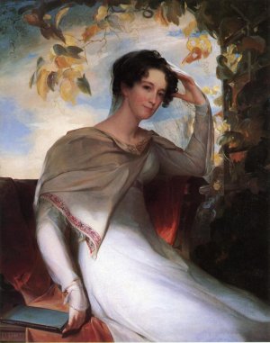 Mrs. James Gibson Elizabeth Bordley by Thomas Sully Oil Painting
