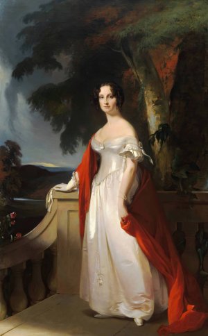 Mrs. Reverdy Johnson by Thomas Sully Oil Painting