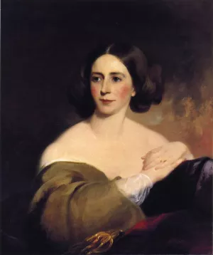 Mrs. Thomas Fitzgerald Sarah Leveing Riter painting by Thomas Sully
