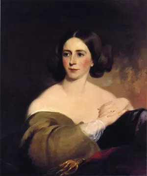 Mrs. Thomas Fitzgerald Sarah Leveing Riter Oil painting by Thomas Sully