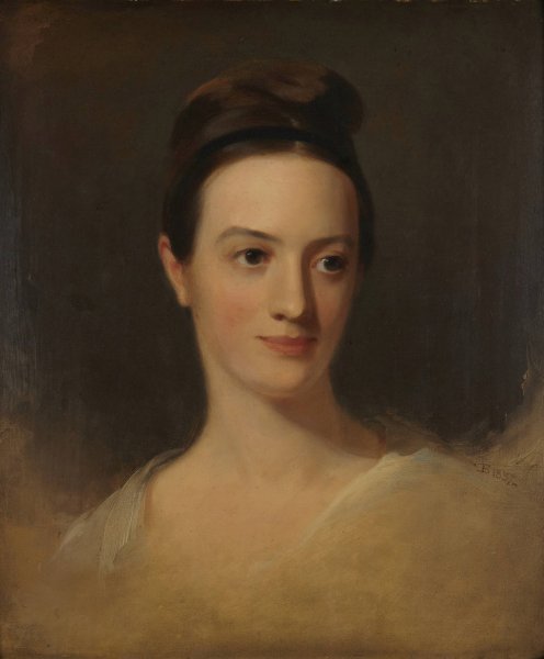 Mrs. William Alston  by Thomas Sully - Hand-Painted Oil Painting Reproduction