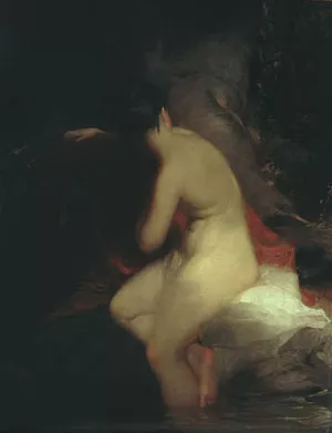 Musidora painting by Thomas Sully