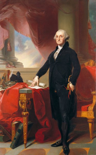 Portrait of George Washington  by Thomas Sully - Hand-Painted Oil Painting Reproduction