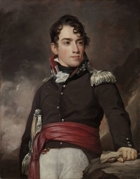 Portrait of Jean Terford David  by Thomas Sully - Hand-Painted Oil Painting Reproduction