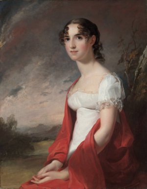 Portrait of Mary Sicard David by Thomas Sully Oil Painting