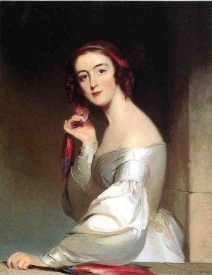 Portrait of Miss Ann Elliott, Beaufort, South Carolina by Thomas Sully Oil Painting