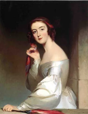 Portrait of Miss Ann Elliott, Beaufort, South Carolina Oil painting by Thomas Sully