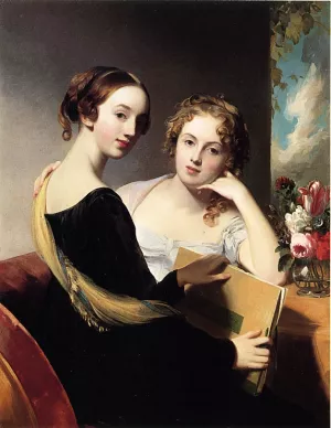 Portrait of Misses Mary and Emily McEuen by Thomas Sully Oil Painting