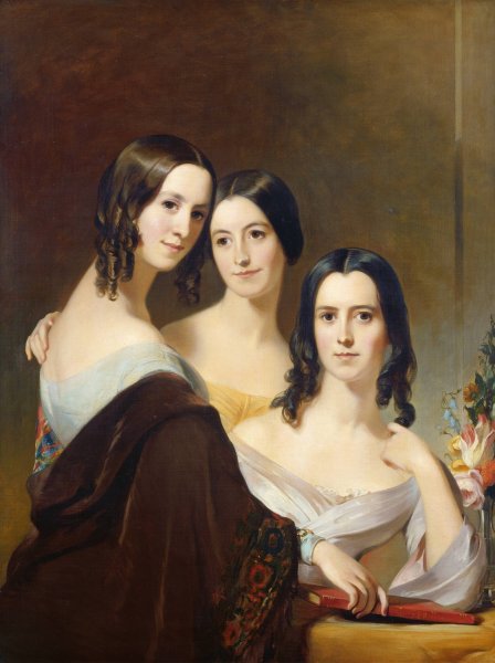 The Coleman Sisters  by Thomas Sully - Hand-Painted Oil Painting Reproduction