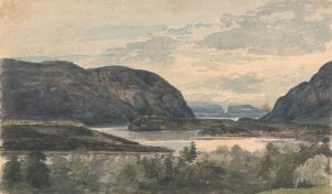 The Hudson From Phillips by Thomas Sully Oil Painting
