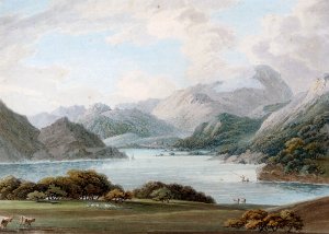 Lake District View With A Fisherman