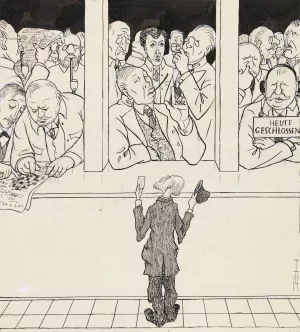 Der Staat als Kaufmann by Thomas Theodor Heine Oil Painting