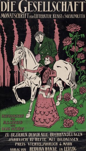 Werbeplakat fur die Zeitschrift Die Gesellschaft by Thomas Theodor Heine Oil Painting