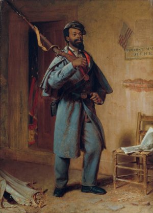 A Bit of War History; The Recruit by Thomas Waterman Wood Oil Painting