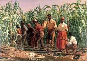 A Southern Cornfield, Nashville, Tennessee by Thomas Waterman Wood Oil Painting