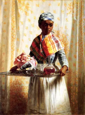 Cakes and Wine Oil painting by Thomas Waterman Wood