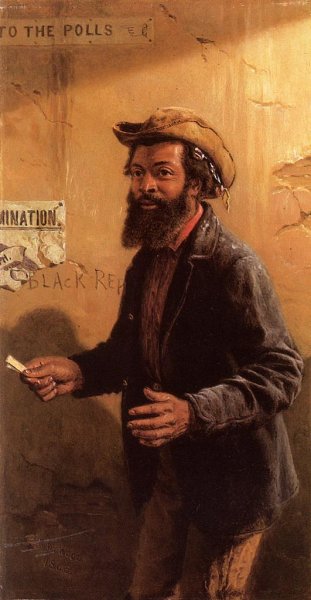 His First Vote by Thomas Waterman Wood - Hand-Painted Oil Painting Reproduction