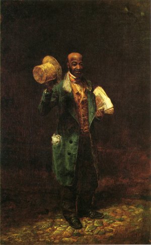 Moses, The Baltimore News Vendor by Thomas Waterman Wood Oil Painting