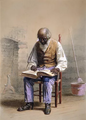 Reading the Scriptures by Thomas Waterman Wood Oil Painting