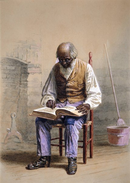 Reading the Scriptures  by Thomas Waterman Wood - Hand-Painted Oil Painting Reproduction