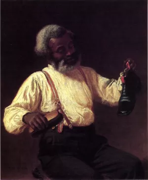 Shining Shoes by Thomas Waterman Wood Oil Painting