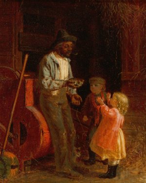 The Kitten by Thomas Waterman Wood Oil Painting