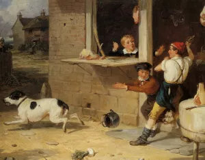 Boys Will Be Boys by Thomas Webster Oil Painting