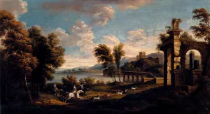 Hunting Scene by Thomas Wijck - Oil Painting Reproduction