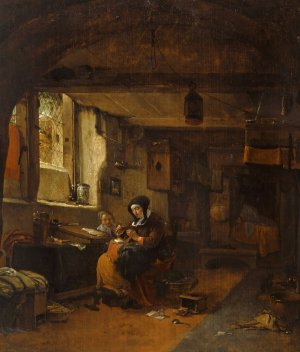 Interior by Thomas Wijck Oil Painting