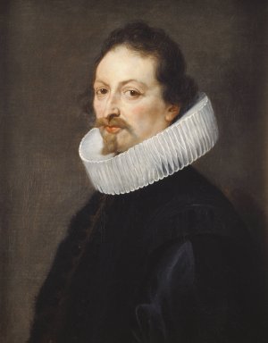 Portret van Gaspar Gevartius by Thomas Willeboirts Bosschaert Oil Painting