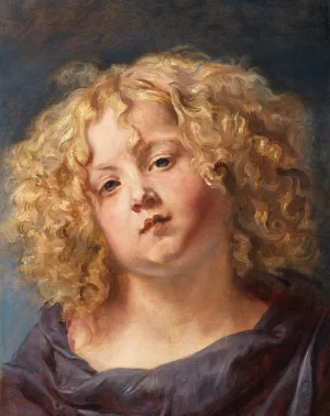 Study of a Boy's Head Oil painting by Thomas Willeboirts Bosschaert