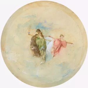 Dawn by Thomas Wilmer Dewing Oil Painting