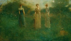In the Garden by Thomas Wilmer Dewing Oil Painting