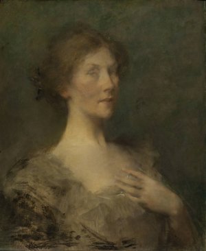 Portrait of a Lady by Thomas Wilmer Dewing Oil Painting