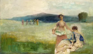 Spring by Thomas Wilmer Dewing Oil Painting