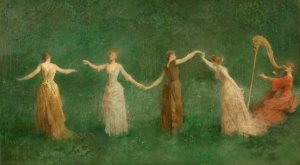 Summer by Thomas Wilmer Dewing Oil Painting