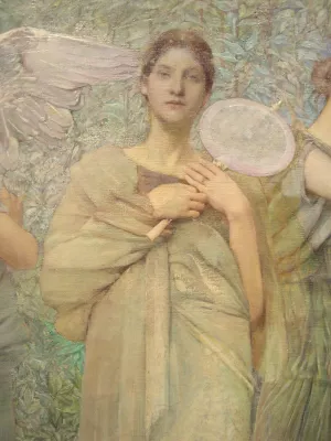 The Days Detail #1 Oil painting by Thomas Wilmer Dewing