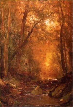 A Catskill Brook by Thomas Worthington Whittredge - Oil Painting Reproduction