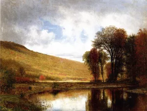 Autumn on the Deleware by Thomas Worthington Whittredge - Oil Painting Reproduction