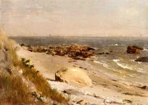 Beach Scene, Narragansett Bay by Thomas Worthington Whittredge Oil Painting