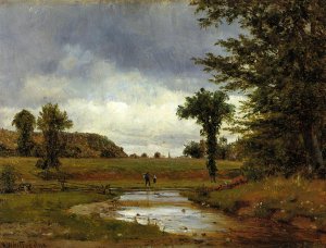 Going to the Village by Thomas Worthington Whittredge Oil Painting
