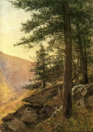 Hemlocks in the Catskills by Thomas Worthington Whittredge - Oil Painting Reproduction