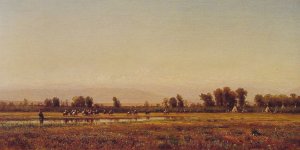 Indian Reservation by Thomas Worthington Whittredge Oil Painting