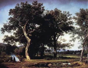 Landscape Near Minden by Thomas Worthington Whittredge - Oil Painting Reproduction