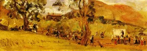 Market at Subiaco Oil painting by Thomas Worthington Whittredge