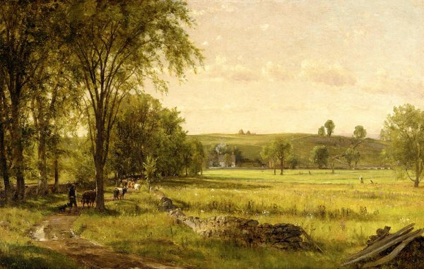Main Product Photo of Near Gray Court Junction Painting by Thomas Worthington Whittredge
