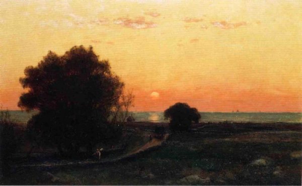 Seaweed Harvest by Thomas Worthington Whittredge - Hand-Painted Oil Painting Reproduction
